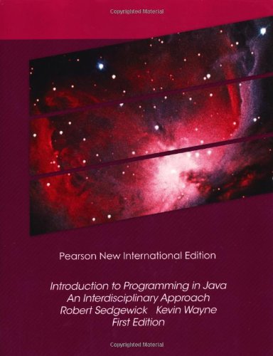 Introduction to Programming in Java: Pearson New International Edition