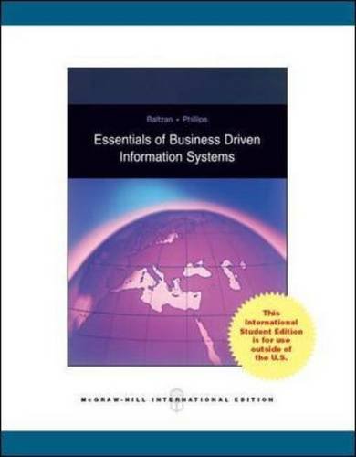 Essentials of Business-Driven Information Systems