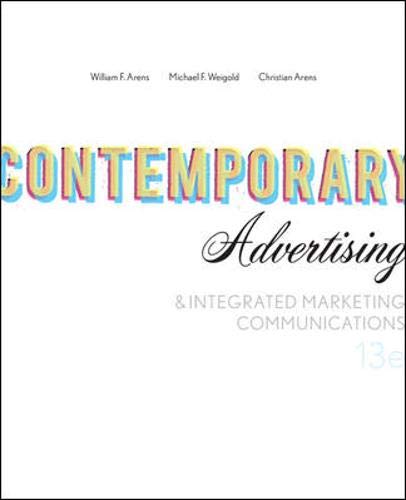 Contemporary Advertising 13th Edition