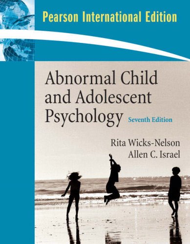 Abnormal Child and Adolescent Psychology:International Edition