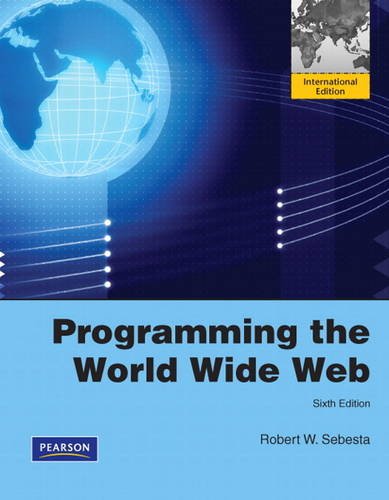 Programming The World Wide Web Robert Sebesta Pdf Printer