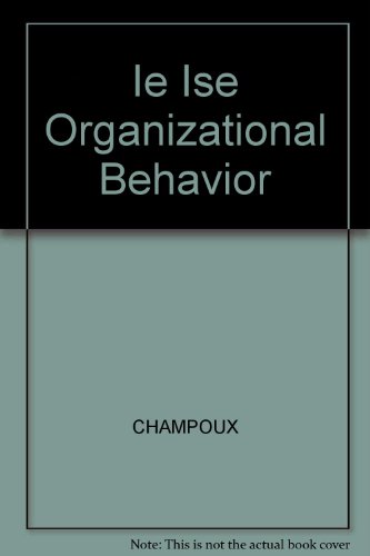 IE Ise Organizational Behavior