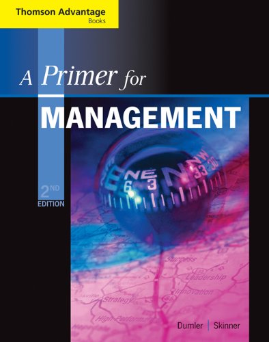 Cengage Advantage Books: A Primer for Management (with InfoTrac® Printed Access Card)