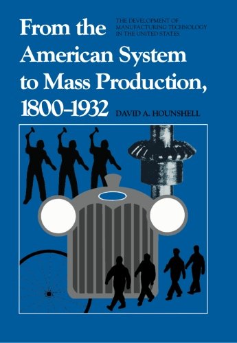 From the American System to Mass Production, 1800-1932: The Development of Manufacturing Technology in the United States (Studies in Industry and Society)