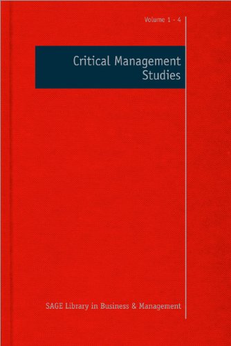 Critical Management Studies (SAGE Library in Business and Management)