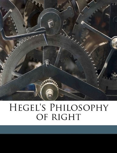 Hegel s Philosophy of right