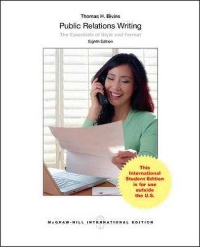 Public Relations Writing: The Essentials of Style and Format (Int l Ed)