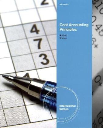 Cost Accounting Principles, International Edition (Eighth Edition)