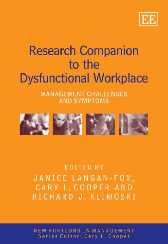 Research Companion to the Dysfunctional Workplace: Management Challenges and Symptoms (New Horizons in Management Series)