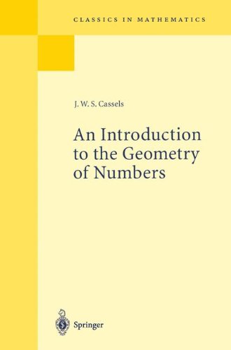 An Introduction to the Geometry of Numbers (Classics in Mathematics)