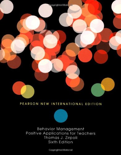 Behavior Management: Pearson New International Edition