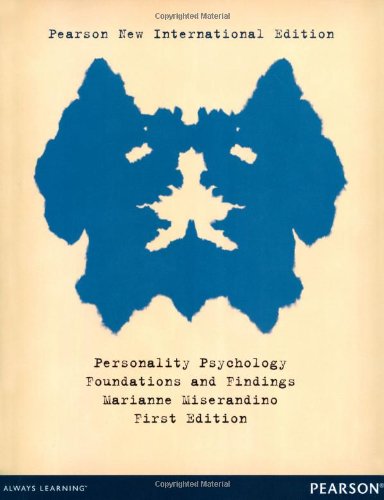 Personality Psychology: Pearson New International Edition