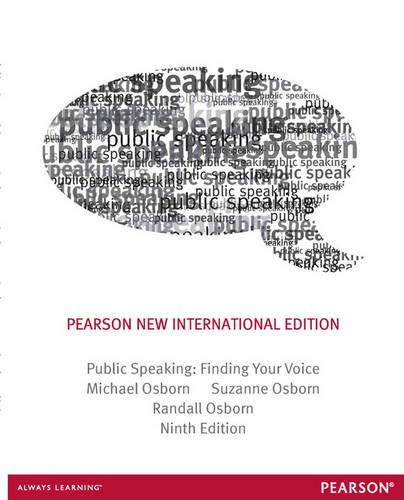 Public Speaking: Pearson New International Edition