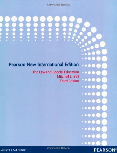 The Law and Special Education: Pearson New International Edition