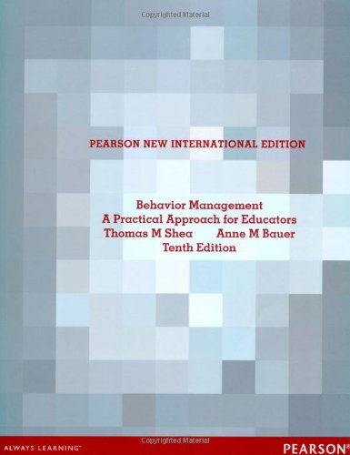 Behavior Management: Pearson New International Edition