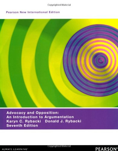 Advocacy and Opposition: Pearson New International Edition