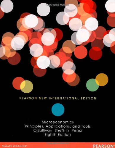 Microeconomics: Pearson New International Edition