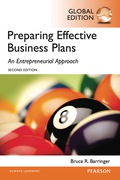 Barringer: Preparing Effective Business Plans: An Entrepreneurial Approach, Global Edition