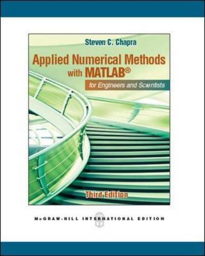 Applied Numerical Methods W/MATLAB (Int l Ed)