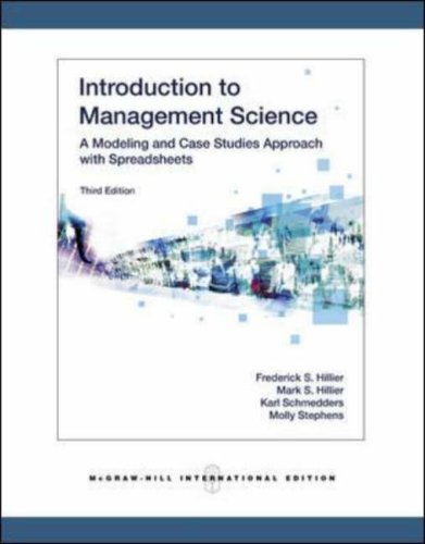 Introduction to Management Science with Student CD: A Modeling and Case Studies Approach with Spreadsheets