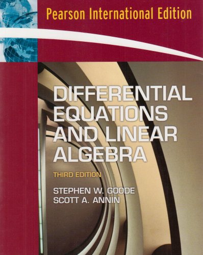 Differential Equations and Linear Algebra:International Edition