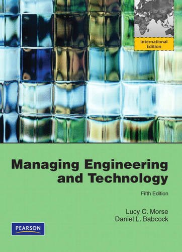 Managing Engineering and Technology:International Edition