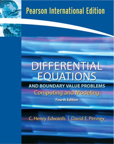 Differential Equations and Boundary Value Problems: Computing and Modeling