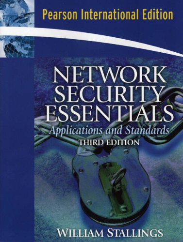 Network Security Essentials: Applications and Standards