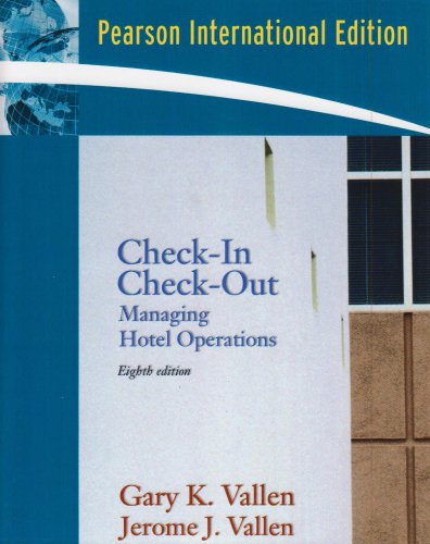 Check-in; Check Out: Managing Hotel Operations