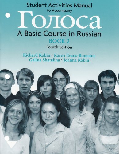 Student Activities Manual for Golosa: Bk. 2: A Basic Course in Russian: Student Activities Manual Bk. 2