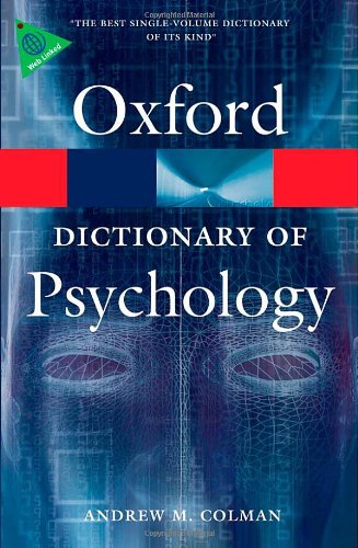 A Dictionary of Psychology (Oxford Paperback Reference)