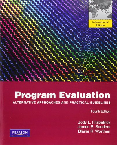 Program Evaluation: Alternative Approaches and Practical Guidelines