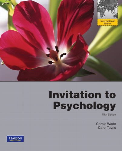 Invitation to Psychology:International Edition