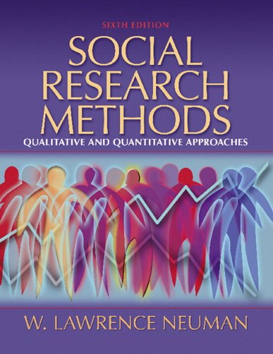 Social Research Methods: Quantitative and Qualitative Approaches