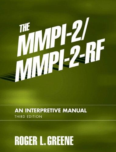 The Mmpi-2/Mmpi-2-RF: An Interpretive Manual