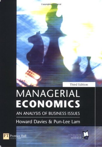 Managerial Economics: An Analysis of Business Issues