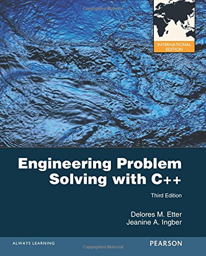Engineering Problem Solving with C++ (International Version)