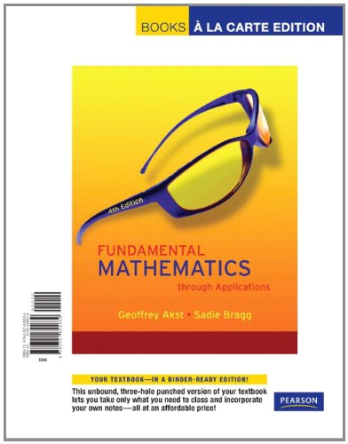 Fundamental Mathematics Through Applications