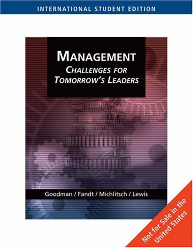 Management: Changes for Tomorrow s Leaders: Challenges for Tomorrow s Leaders