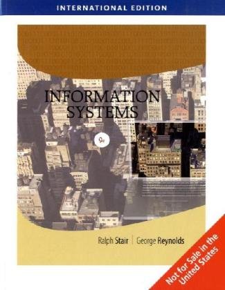 Information Systems, International Edition