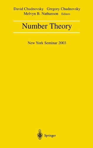 Number Theory: New York Seminar 2003