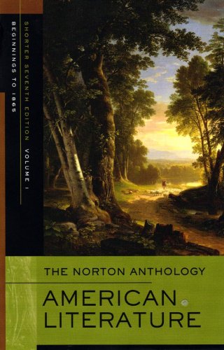 Norton Anthology of American Literature: Beginning to 1865 v. 1