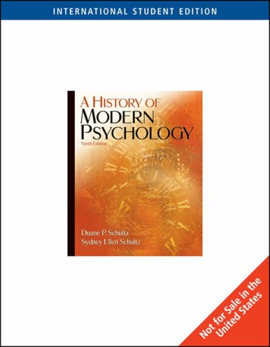 A History of Modern Psychology