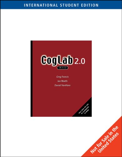 CogLab on a CD, Version 2.0, International Edition