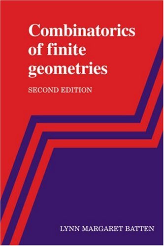 Combinatorics Finite Geometries 2ed