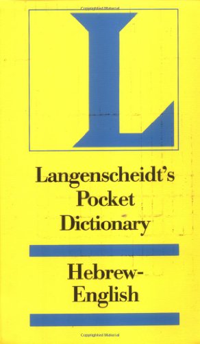 Langenscheidt Pocket Dictionary Hebrew - English