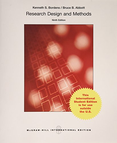 Research Design and Methods: A Process Approach (Int l Ed)