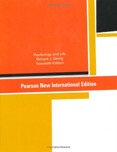 Psychology and Life: Pearson New International Edition