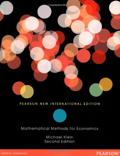 Mathematical Methods for Economic