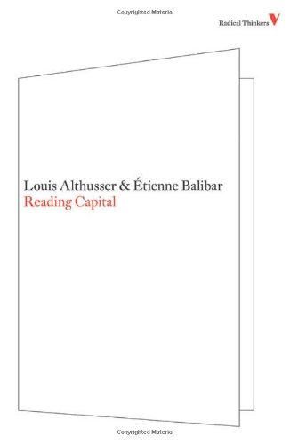 Reading Capital (Radical Thinkers 4)